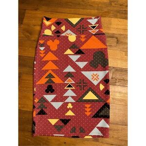 LuLaRoe Disney XS NWT Cassie skirt red Mickey Mouse